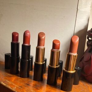 Vintage Lancôme Set of Five USED Lipstick Tubes- For Collectors -Discontinued